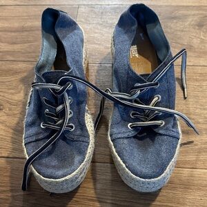 Pajar Denim Blue Espadrille Sneakers